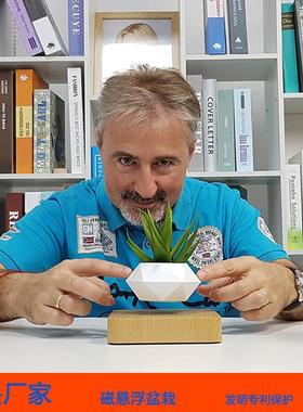 新款磁悬浮盆栽空中盆栽植物悬空花盆客厅办公室创意摆件