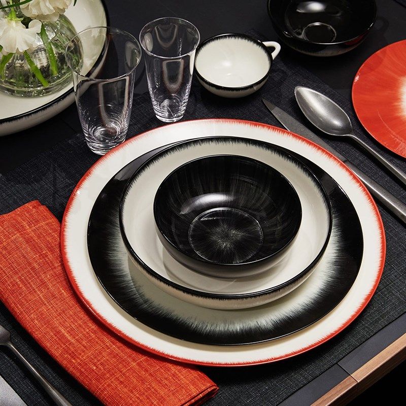 比利时Serax Ann Demeulemeester暗黑餐具盘子 西餐盘水果点心盘