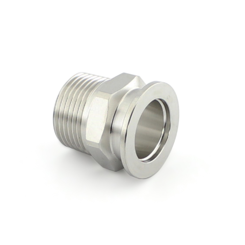 不锈钢快装外丝304真空KF法兰六角接头卡盘卡箍外牙KF16 25 40 50