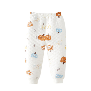 婴儿加厚保暖棉裤男女宝宝休闲裤冬季夹棉儿童裤子保暖长裤卫生裤