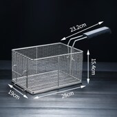 81不锈钢炸筛炸网筛网电镀铁炸篮炸炉薯条炸框炸锅方形滤油筛过滤