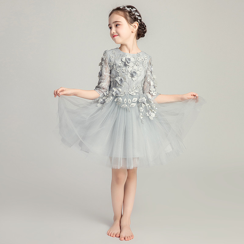 儿童晚礼服女童婚纱裙蓬蓬裙小花童公主裙钢琴演出服大童生日洋气,童装/婴儿装/亲子装,儿童礼服,淘宝优惠券,粉丝福利购,淘宝优惠卷