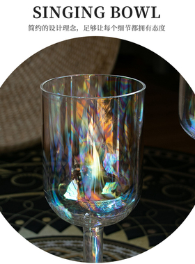 手持颂钵水晶钵双头玻璃钵音钵采耳瑜伽冥想简约透明手工钵盂摆件
