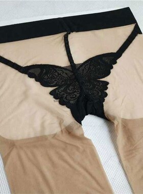 SK8173性感比基尼连裤袜任意剪防勾丝美腿袜蝴蝶裆肤色超薄女丝袜