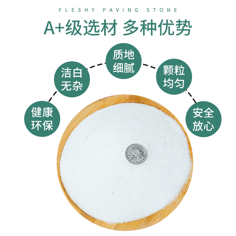 丙烯画白石英砂白色细沙鱼缸装饰水过滤白砂酒店烟灰缸儿童造景沙图片