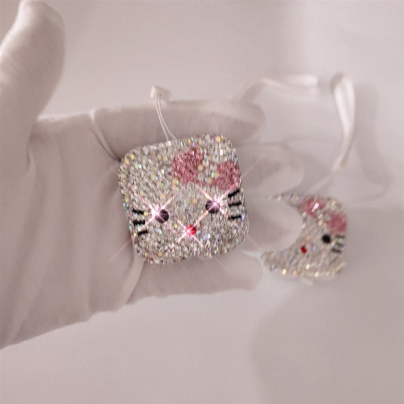 镶钻卷尺小随身可爱KT迷你皮尺软尺测量衣服装三围胸围腰围米尺子