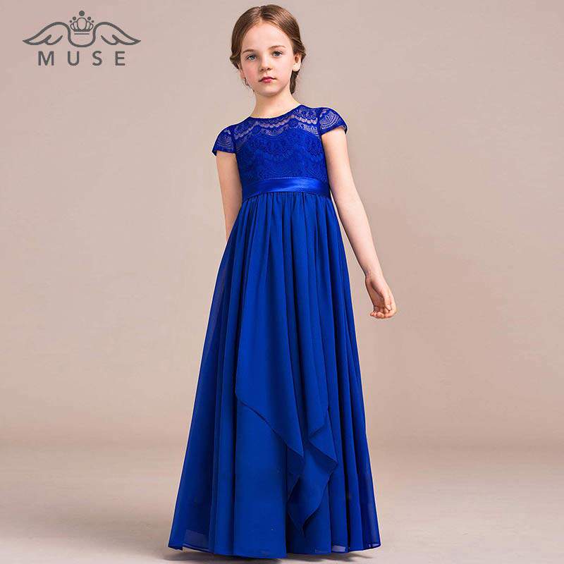 中大童钢琴演奏礼服女童合唱团朗诵小提琴音乐团演出礼服长裙夏季