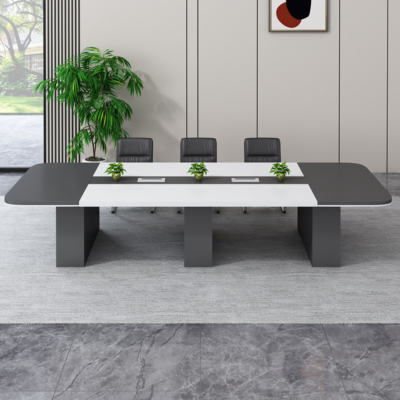 会议桌长桌子工作台会议室桌椅组合接待桌办公家具小型会议桌6人