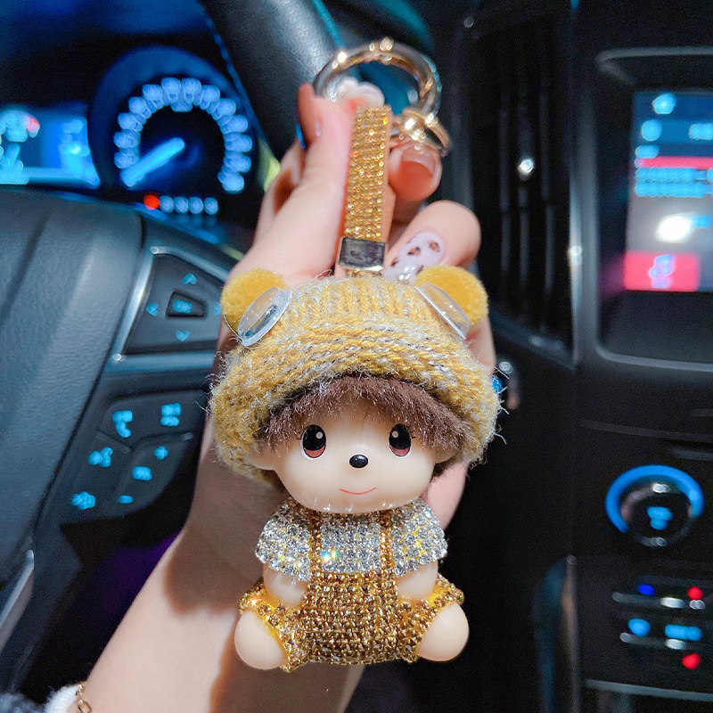 可爱镶钻软萌娃娃汽车钥匙扣个性钻绳奇奇公仔背包挂件网红钥匙链,节庆用品/礼品,钥匙扣,淘宝优惠券,粉丝福利购,淘宝优惠卷
