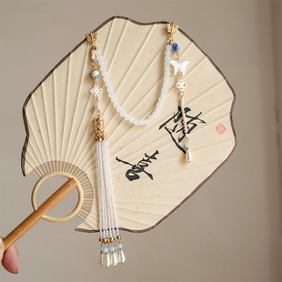 国风旗袍压襟挂饰胸前挂件古典蝴蝶胸针吊坠古风流苏汉服茶服配饰