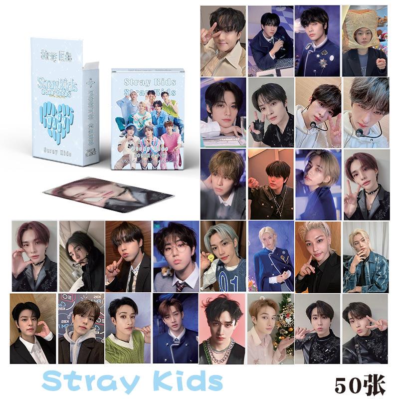straykids镭射小卡方灿李旻浩韩知城周边自制小卡片LOMO卡照片
