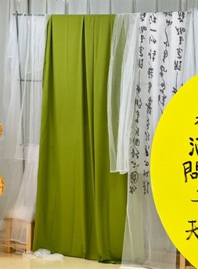 中秋节布置背景布主图装饰材料橙色系布料诗词书法古风国风造景