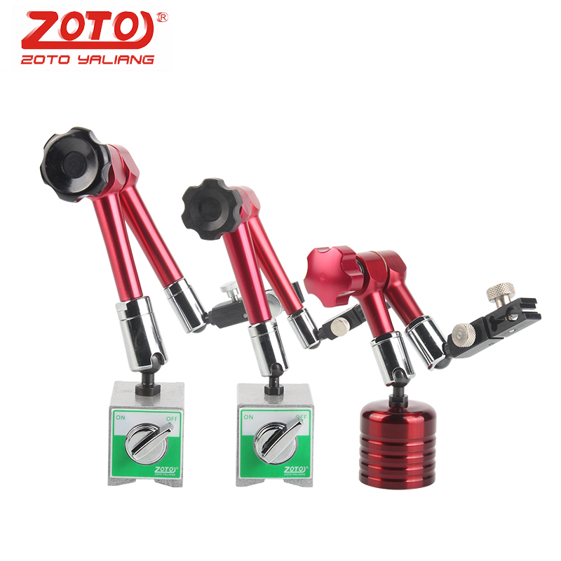 zoto百分千分表磁力表座机械万向磁性杠杆支架强磁强力校表座表坐