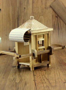 仿古官轿木质八抬大轿工艺摆件创意木制旅游工艺品创意礼品包邮