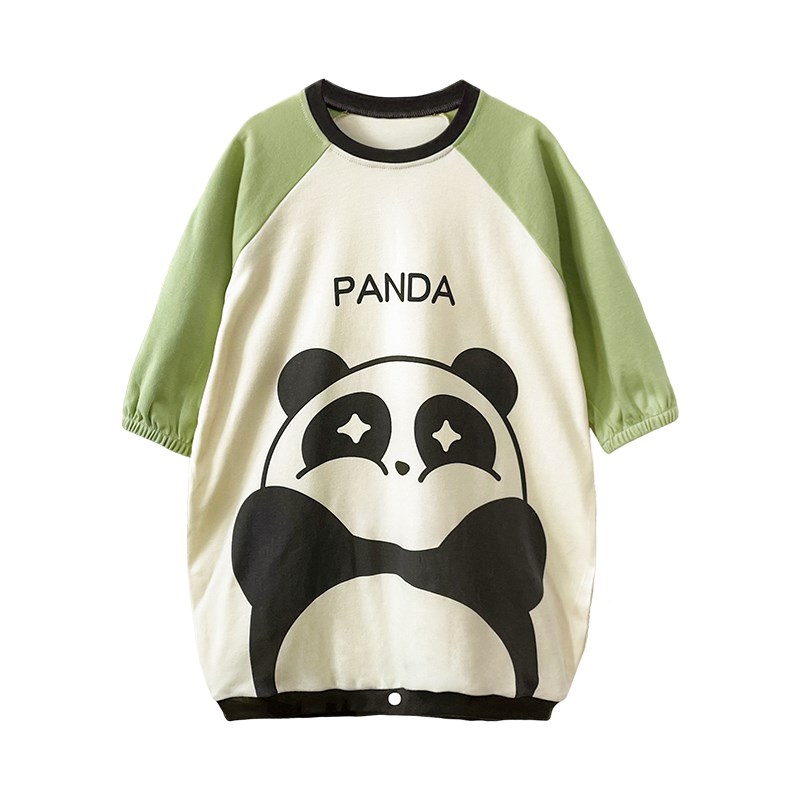 儿童家居服男女童睡裙春秋季薄款女孩睡衣纯棉长袖可爱中大童裙子