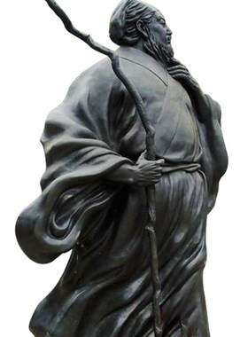 玻璃纤维仿铜苏东坡雕塑古代历史唐宋诗人苏轼铜雕大型校园景观摆