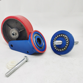 M20超重型丝杆万向轮大承重一吨压力轴承铁芯万向轮可定制刹车轮