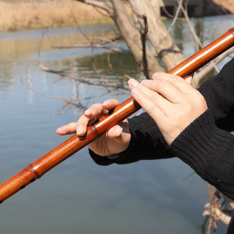 楚吟 梦兮 大漆紫竹箫九节雅箫收藏专业演奏八孔一节整支紫竹洞箫