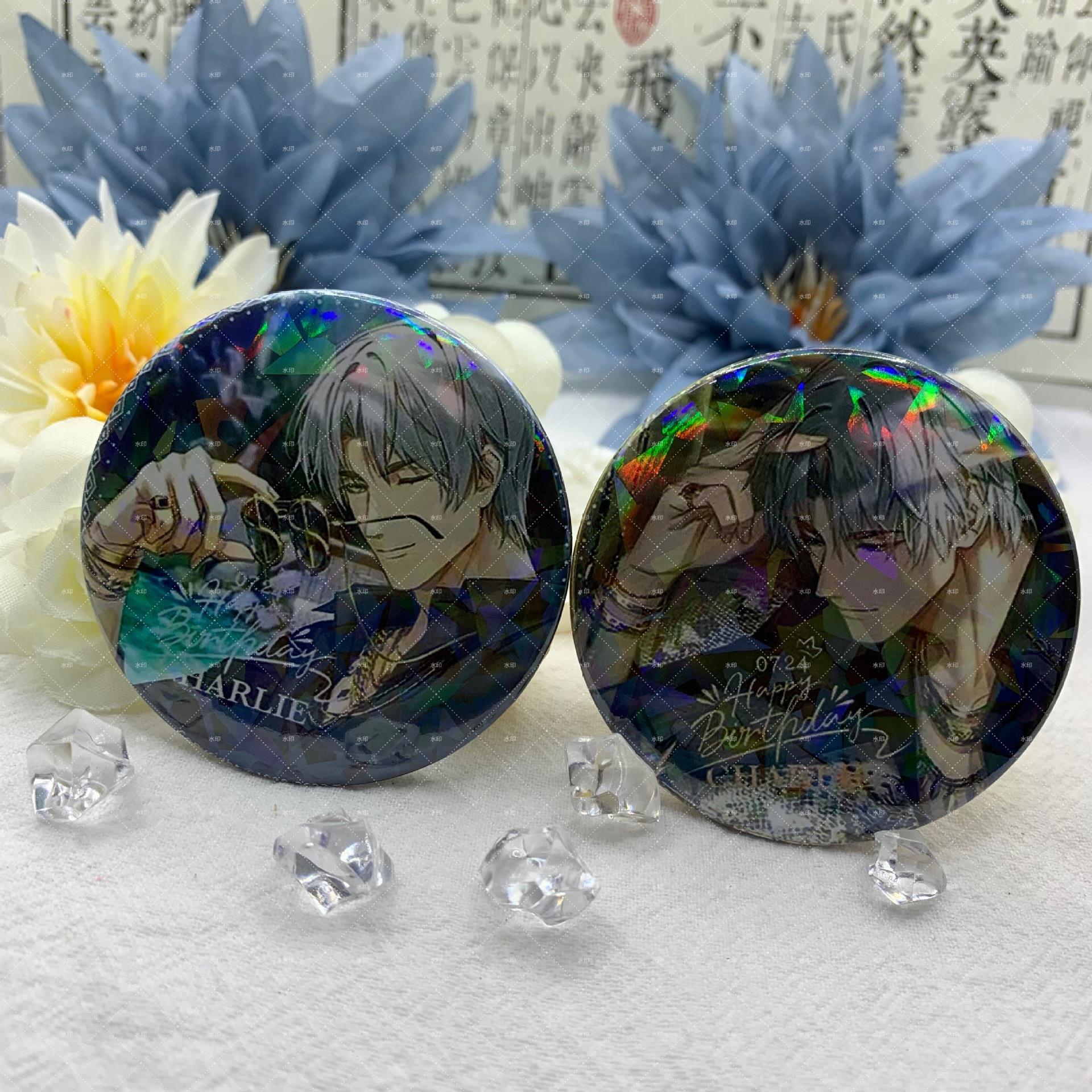 光与夜之恋吧唧查理苏陆沉齐司礼夏鸣星萧逸动漫周边徽章吧唧