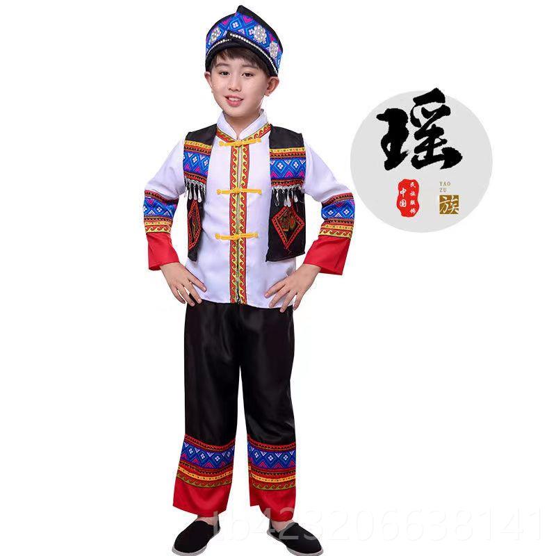 正品六一儿童服装男少家数广西三月表三演壮族舞蹈演出服苗族族黎