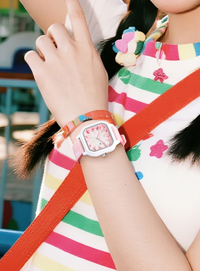 fidodido手表女学生初高中小众简约方形表学生党礼物送女友闺蜜