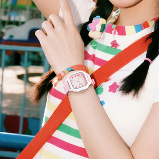 fidodido手表女学生初高中小众简约方形表学生党礼物送女友闺蜜