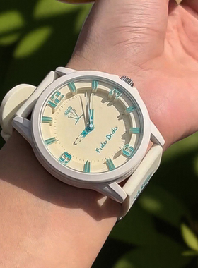 fidodido七喜小子手表男女同款复古老爹风简约百搭中学生情侣腕表