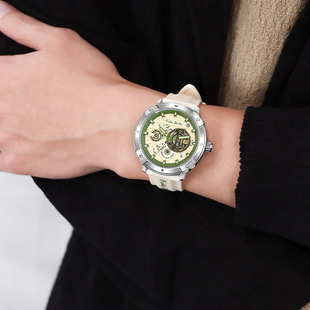 fidodido七喜小子手表男款 初高中生运动防水腕表石英表硅胶多功能