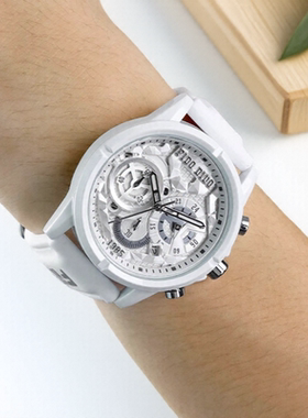 fidodido七喜小子手表男女同款个性日历三计时夜光防水多功能手表