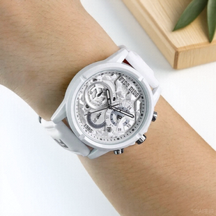 fidodido七喜小子手表男女同款 日历三计时夜光防水多功能手表 个性