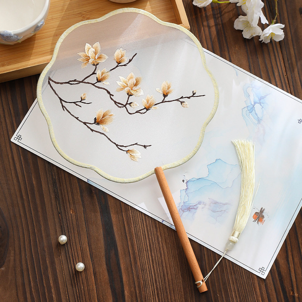 古风团扇儿童扇子夏流苏舞蹈扇女古装汉服旗袍刺绣小圆扇中国风,童装/婴儿装/亲子装,旗袍,淘宝优惠券,粉丝福利购,淘宝优惠卷