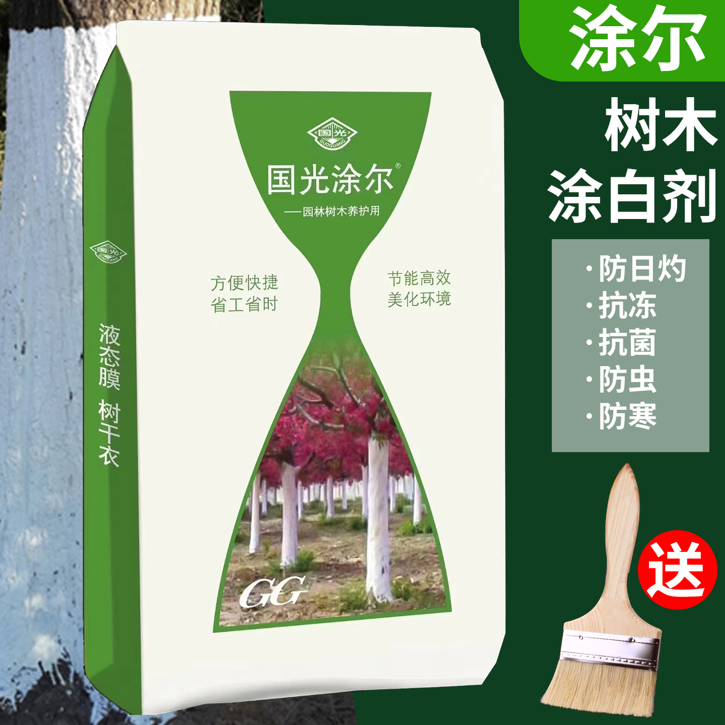 树干专用涂白剂涂抹果树