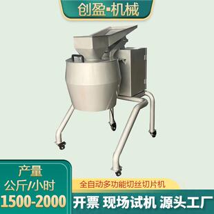 商用大型果蔬切丝切片机全自动萝卜菌菇切片机黄瓜辣椒莴笋擦丝机