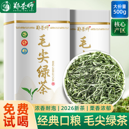 郑茶师 信阳原产毛尖茶叶2026新茶一级绿茶正品官方旗舰店500g