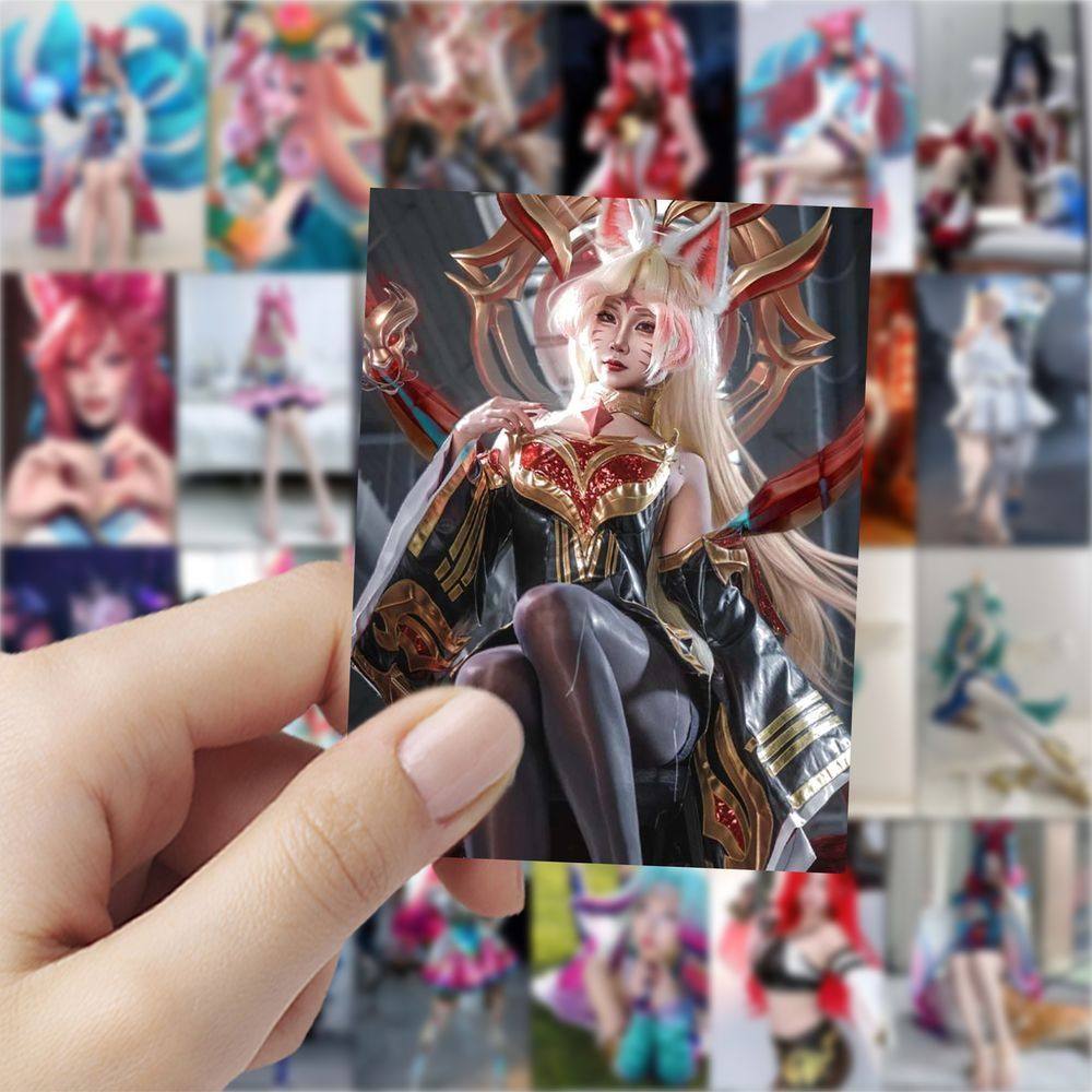 189张英雄联盟角色cos贴纸高颜值性感纯欲美女周边手账装饰贴画
