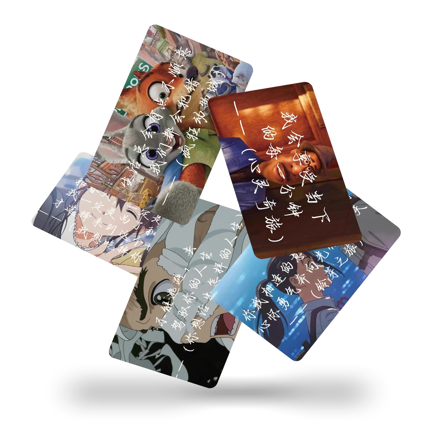 卡通动漫语录小卡防水贴纸