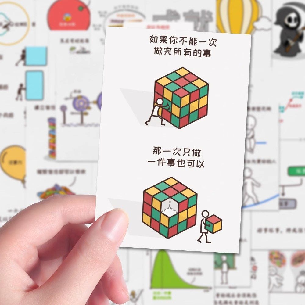 126张治愈系心理学防水贴纸