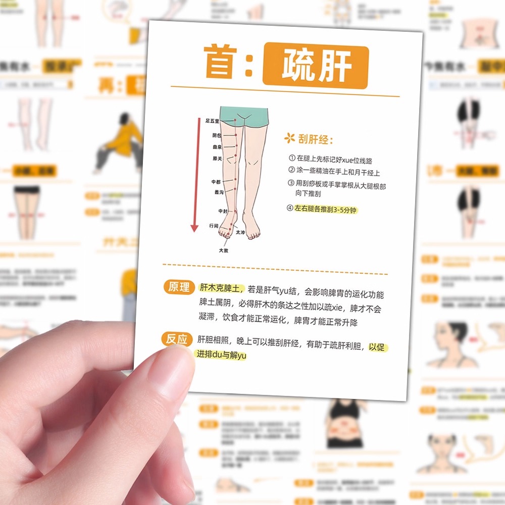 96张穴位调理中医传统文化贴纸