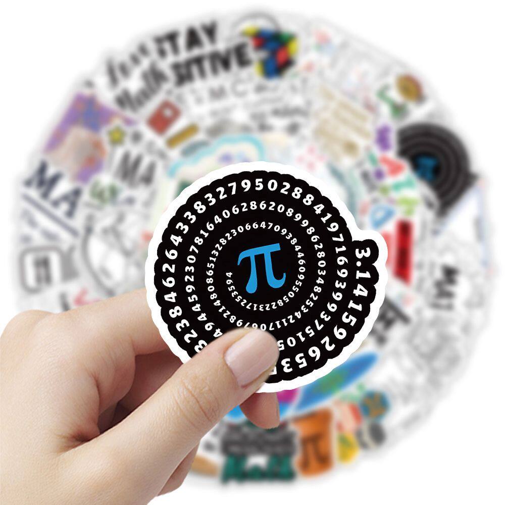 108张数学符号贴纸趣味个性创意学生装饰桌面手机手账diy贴画防水