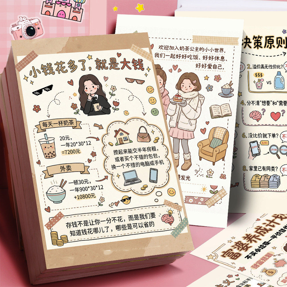 富婆养成计划女性消费观念贴纸