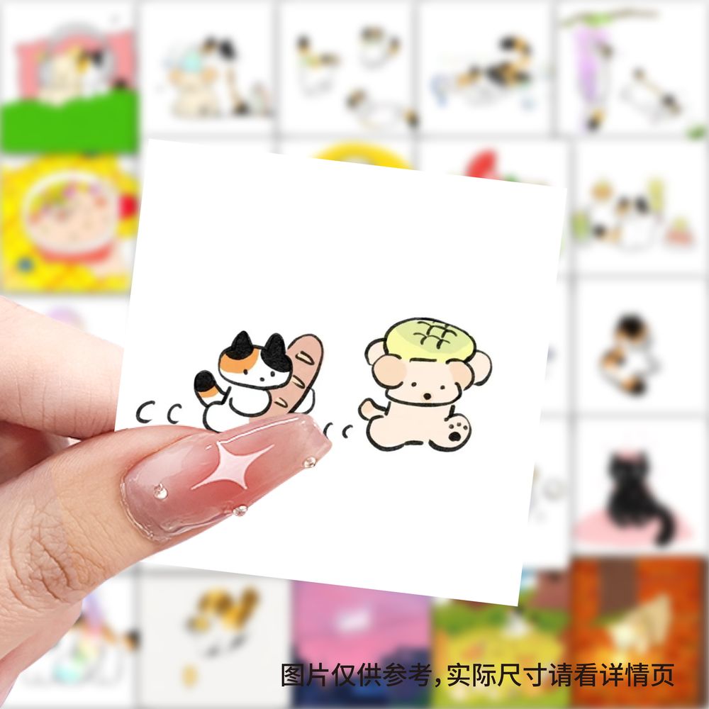 59张leebom插画贴纸ins风高颜值卡通可爱装饰手账笔记本防水贴画