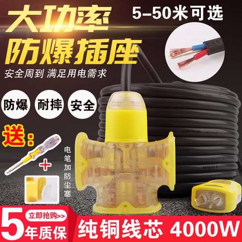 电线插座带线家用1.5/2.5/4平方铜芯防冻耐磨软线二芯纯铜电缆线