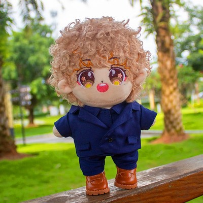 20CM娃衣现货蓝色西装可爱无属性20厘米棉花娃娃衣服礼物正装套装