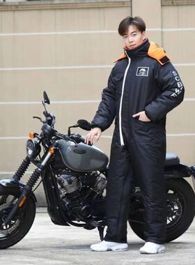 新品摩托车骑行防寒服骑行服冬季男款加绒跨骑挡风衣女士加厚2022
