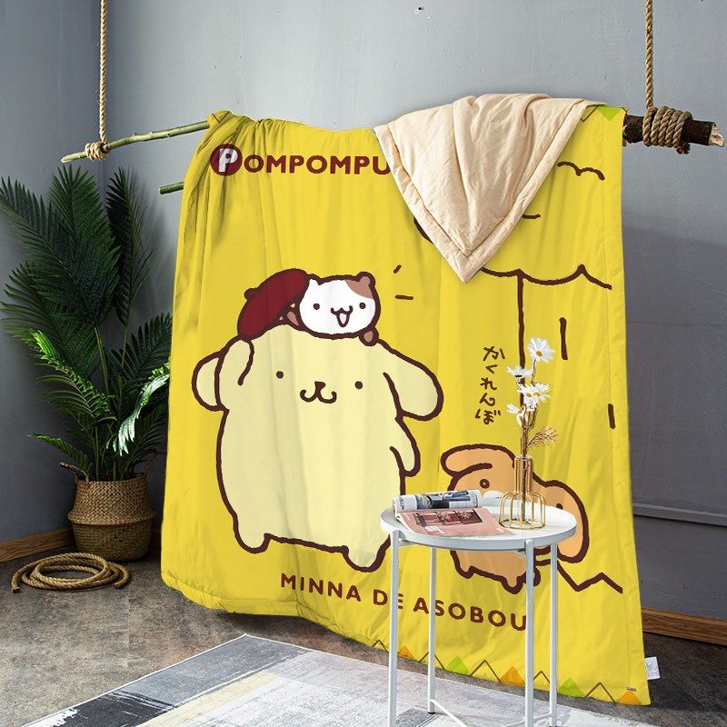 可爱卡通布丁狗纯棉空调被夏凉被薄款夏季单双人午睡薄被子可机洗,床上用品,化纤被,淘宝优惠券,粉丝福利购,淘宝优惠卷