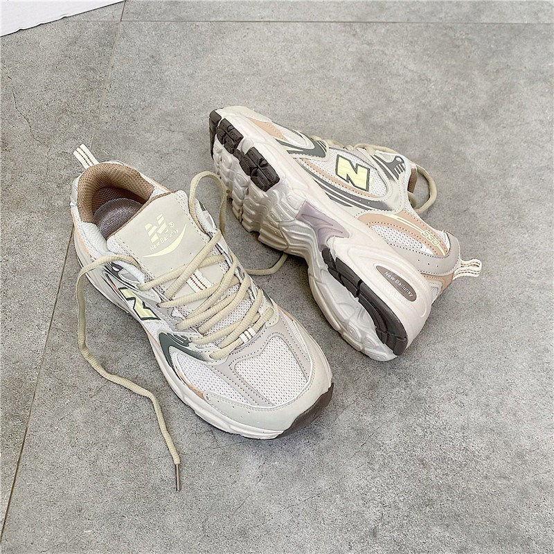 女鞋超火低帮浅大象灰530跑步A鞋港风复古百搭网面透气运动休闲鞋