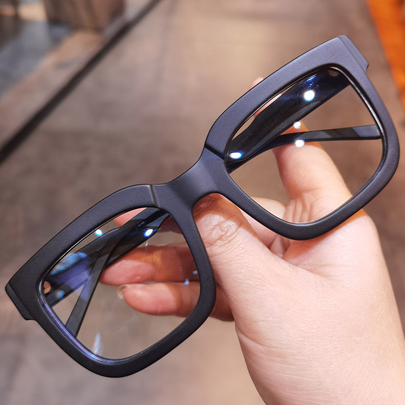 简丹尅萝心潮百搭新品眼镜框复古大框大脸黑色粗框近视防蓝光平光