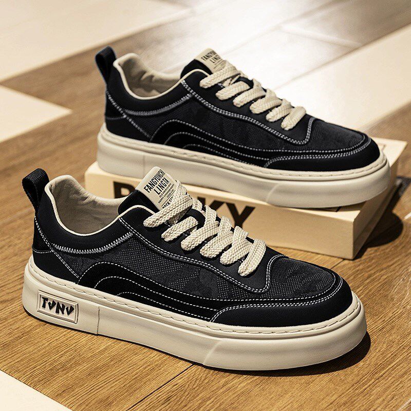 夏季新款透气男士休闲鞋45百搭软底帆布鞋46大码47潮流运动板鞋48,流行男鞋,休闲板鞋,淘宝优惠券,粉丝福利购,淘宝优惠卷