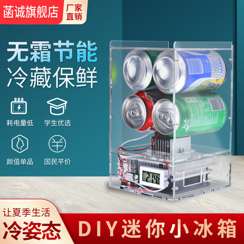 12V电子dihy制冷器 半导体制冷片小空调冰箱保鲜箱散热器制作套件