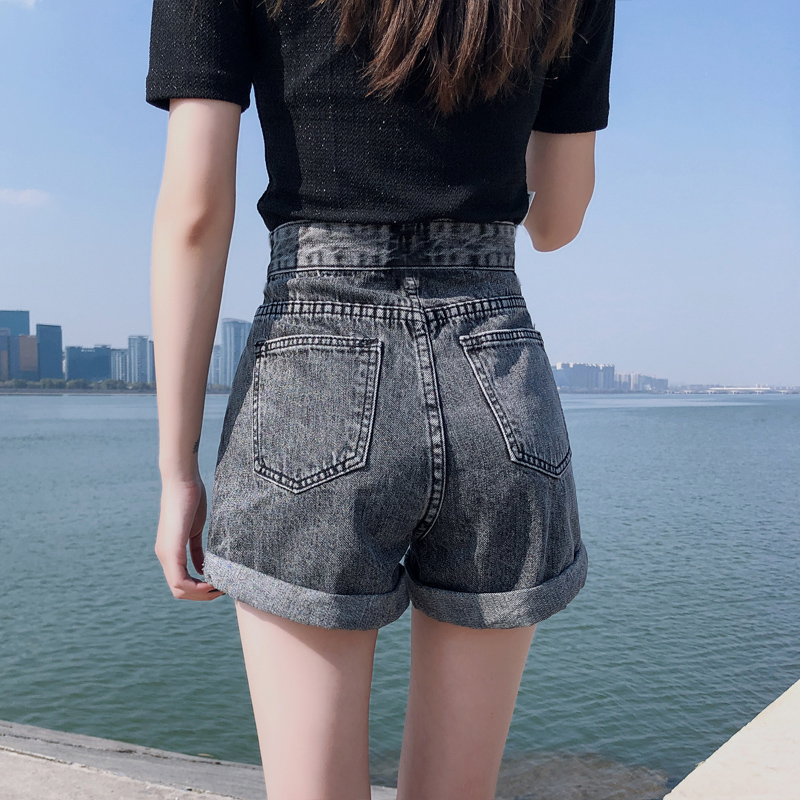 孕妇短裤夏季款外k穿女夏薄款孕早期夏天防走光大码牛仔阔腿裤夏